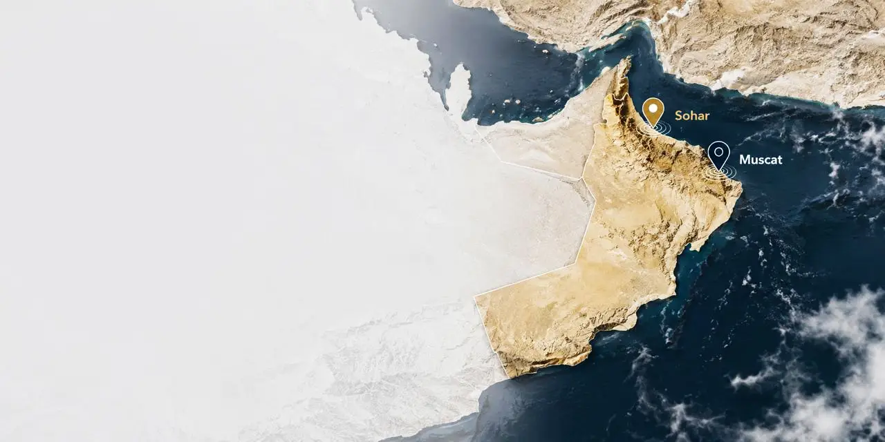Oman Map Background